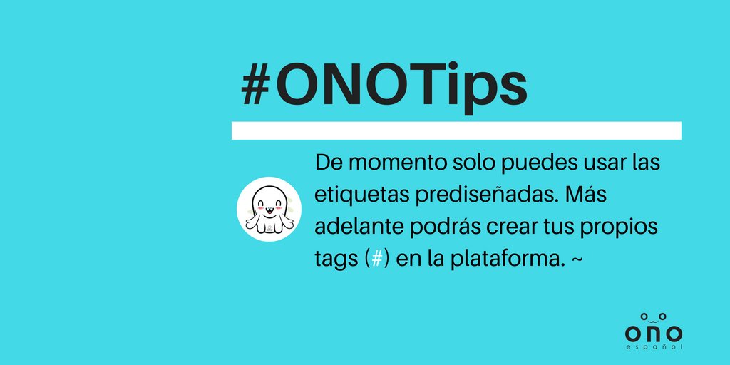 ONOEspanol's tweet photo. #ONOTips ¿Pueden los usuarios crear sus etiquetas o deben limitarse a usar solo las que están prediseñadas? 🧐~ #yourdata #CreaTuMundo @onosocial https://t.co/kjeNMMGWHG