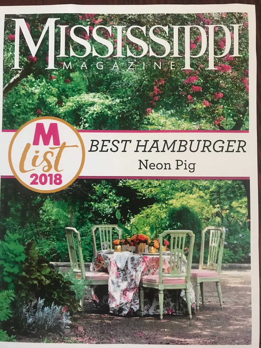 Thank you, Mississippi Magazine for letting people vote us BEST Hamburger! #SmashIt #PiggyLove #OldSchoolButcher #Cafe #Grocery #AllTheFeels ⁦<a href="/MsMagazine/">Ms. Magazine</a>⁩