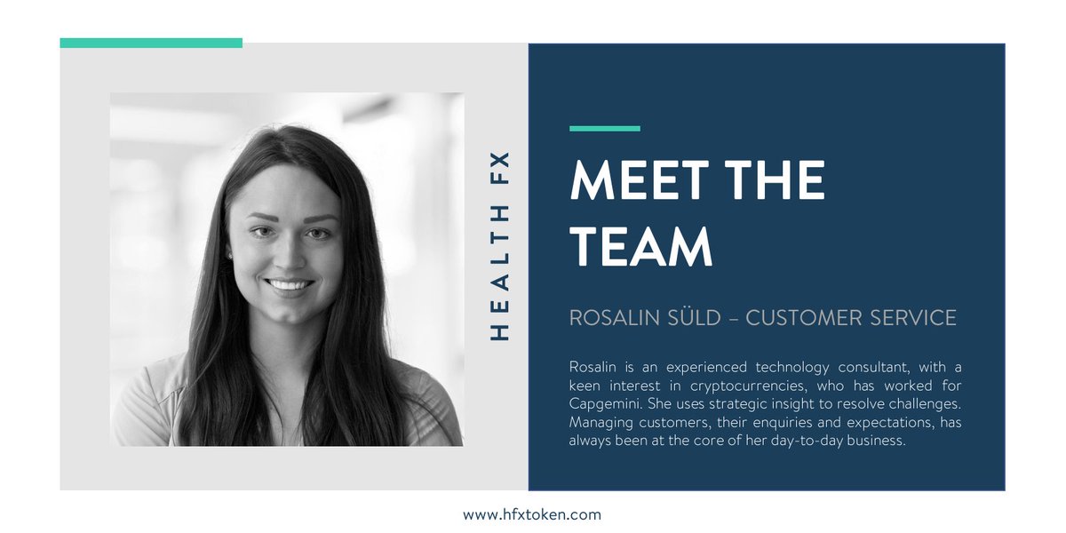 hfxtoken's tweet photo. We would like to introduce you to our customer services manager, Rosalin Süld: https://t.co/ufNiqMedNg