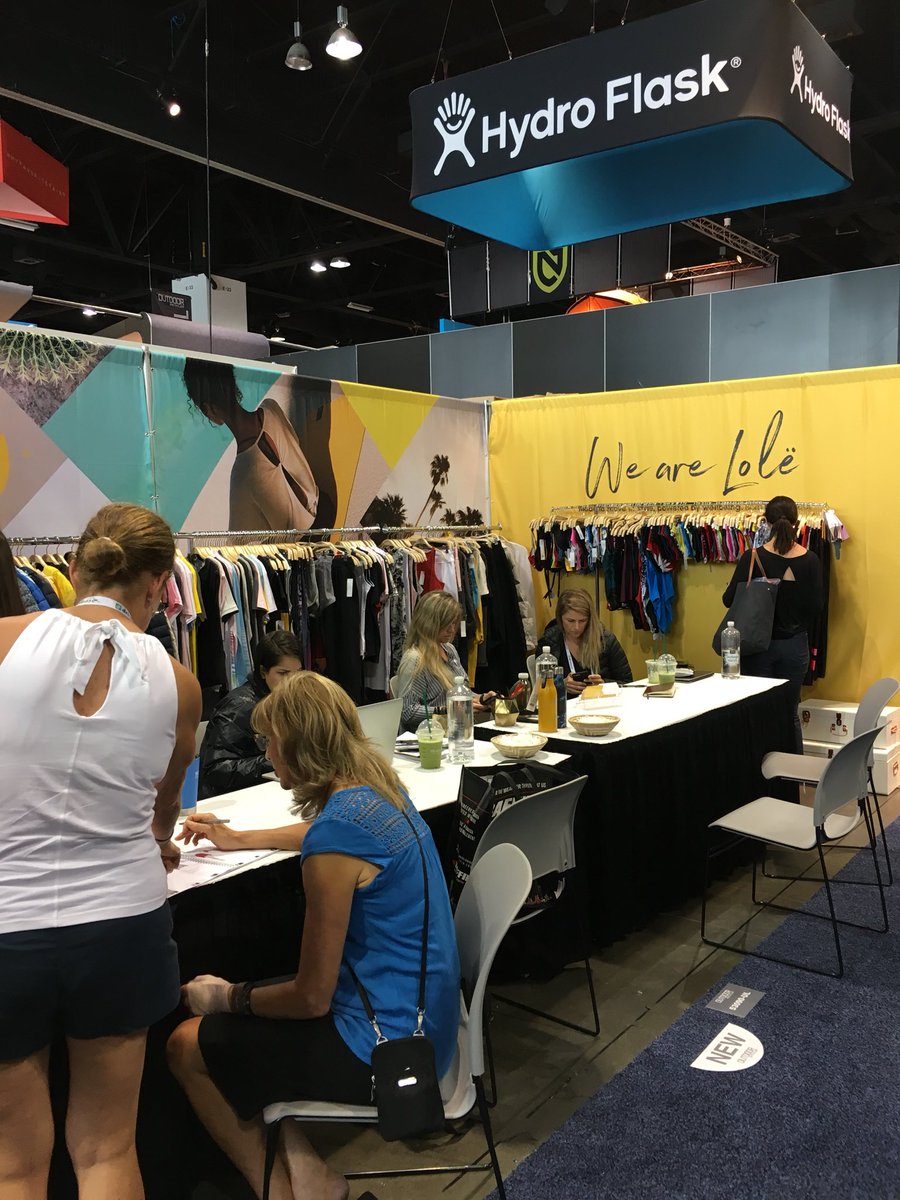 QuebecLA's tweet photo. More pics @OutdoorRetailer with #Québec companies in check! #mtlstyle #QuebecTalents #QuebecMode #QuebecDesigners w/ Kayak Distribution in pic 2 https://t.co/IsV4xKW0LX