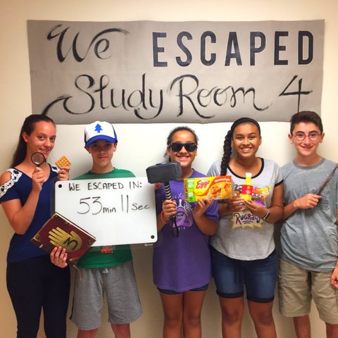 Walpublib's tweet photo. Congratulations to the teams who were able to find the Szechuan Sauce... er, we mean, seal the Interdimensional Rift this week! 😅  #EscapeStudyRoom4 #StudyRoom4 #EscapeRoom https://t.co/wYbkJ059rC