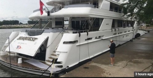 TheRealHoarse's tweet photo. Rare footage of Betsy DeVos' yacht giving birth to a baby yacht. https://t.co/TirJkFS2mG