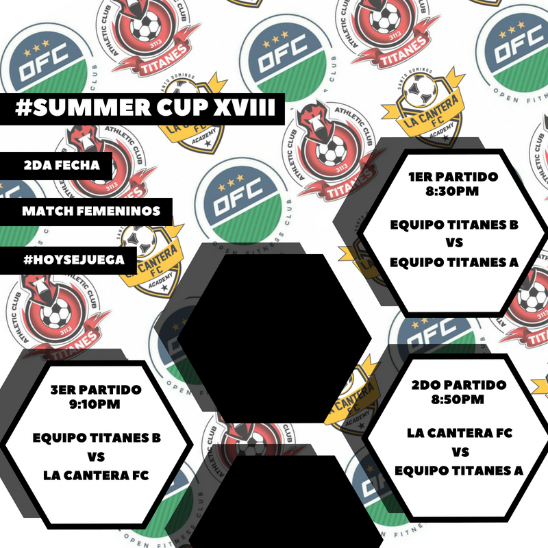 TitanesAC's tweet photo. #hoysejuega y se nos une a nuestra copa @Lacanterafca en el #soccer #summercup XVIII nuestro 2da fecha de #matchday femenino en @openfitnessclub  siguenos en nuestras distintas redes sociales. #futbolRD #girlpower #womenssoccer #lovesoccer https://t.co/5Z8mdOyRJ0