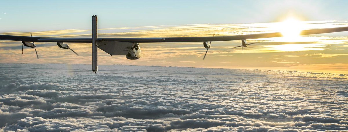 ExplorersClub's tweet photo. On this day in 2016, @solarimpulse 2, with pilots and TEC Medalists Dr. @bertrandpiccard and @andreborschberg, became the first solar-powered aircraft to circumnavigate the earth. #TBT #OTD
#solarpower #aeronautics #solarimpulse #solarimpulse2 #famousfirsts #sustainability https://t.co/2t3YTBKpMW