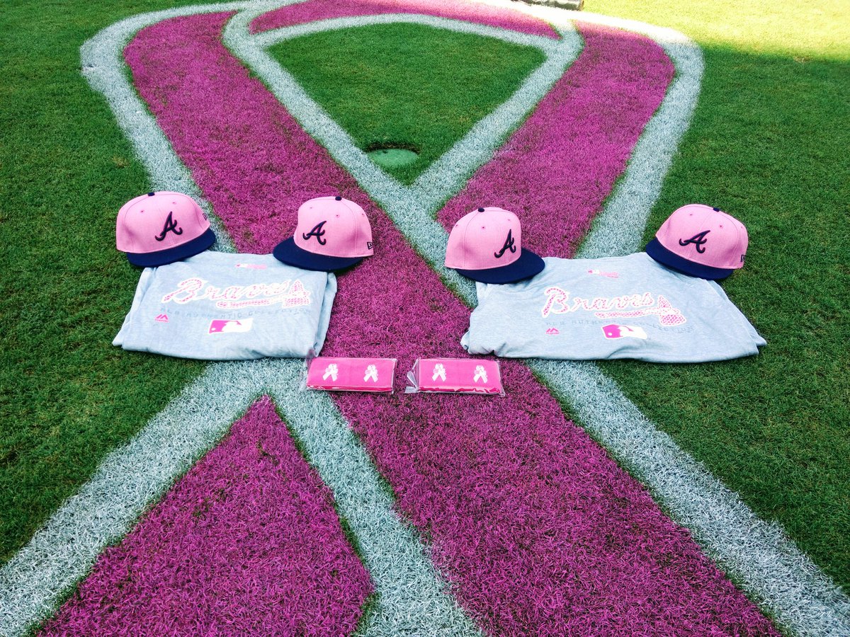 mbraves's tweet photo. Today we stand and fight with our dear co-worker/friend Christy Shaw who is currently WINNING her fight against breast cancer. Proceeds of tonight's silent auction of pink @Braves gear will benefit @SusanGKomen. #CStrong #HerFightIsOurFight https://t.co/9rgcmw3iEK