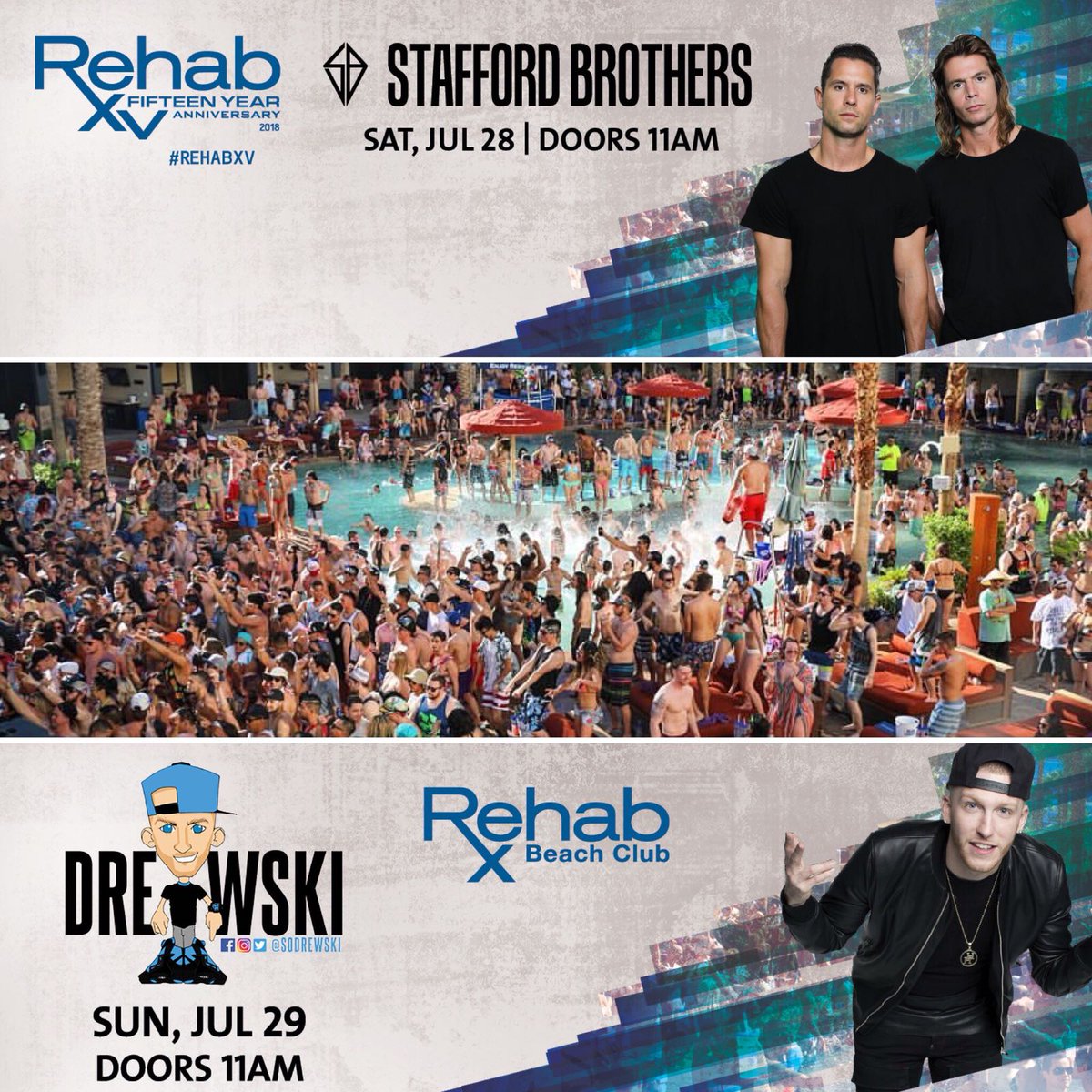 jeromeinvegas's tweet photo. Text Jerome at 7029273052 for Guestlist & Cabana reservations, Ladies Free!
#vegas #vegasbaby #vegasbound #whathappensinvegas #thingstodoinvegas #rehab #rehabpool #rehablv #hardrockhotellv #daylife #dayclub #hiphop #top40 #edm #party #pool #event #summer18 #hot97 #drewski https://t.co/HcbXwatauB