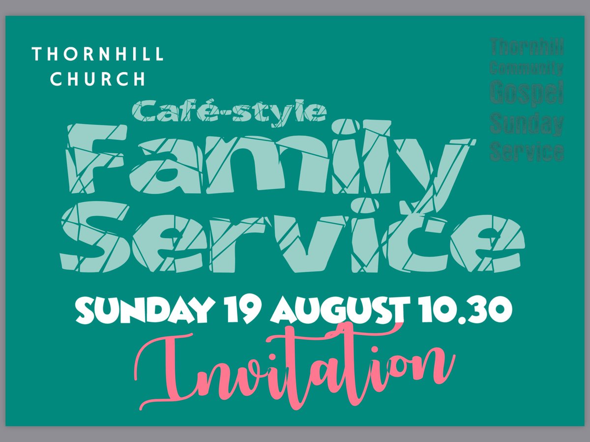 FAMILY SERVICE: SUNDAY 19 AUG at 10.30
Everyone welcome!! #fun #family #Sunday