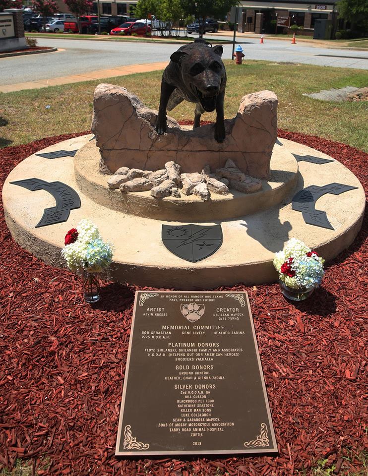 The new Ranger Military Working Dog memorial in Fort Benning, GA.
My own pup is named Jany after a MWD we lost on my last deployment in Afghanistan. I will be forever grateful for their service and sacrifice.
#MWD #RLTW #MilitaryWorkingDogs