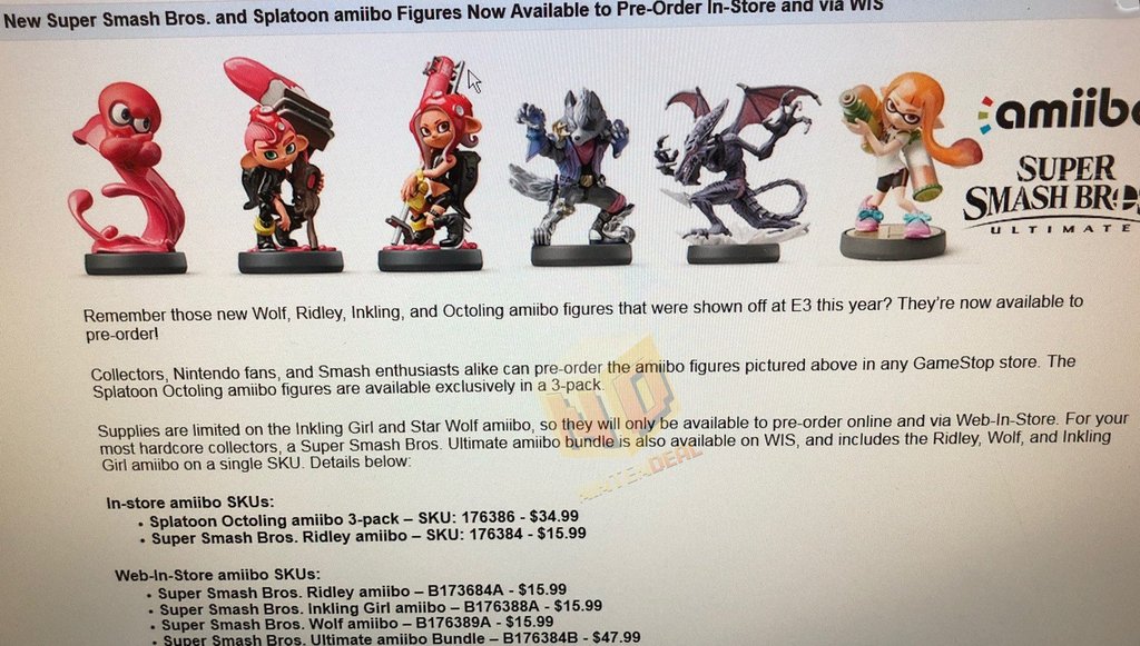 ridley amiibo amazon