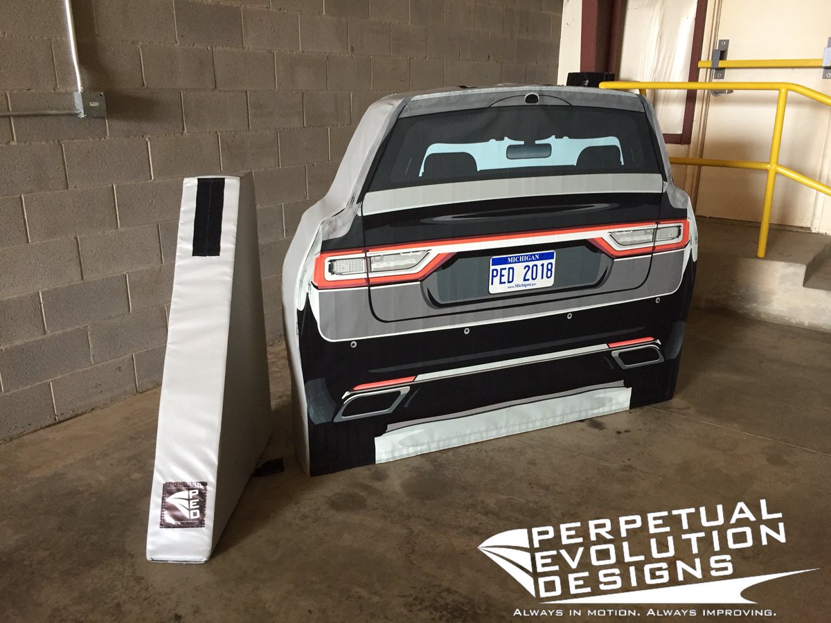 @LincolnMotorCo this 2018 #LincolnContinental #StrikeableTarget was built to be used in testing #SaferVehicles. It has a realistic #RADAR and visual signature. It’s built here in #KentOhio and will be used to make our cars and roads safer.
