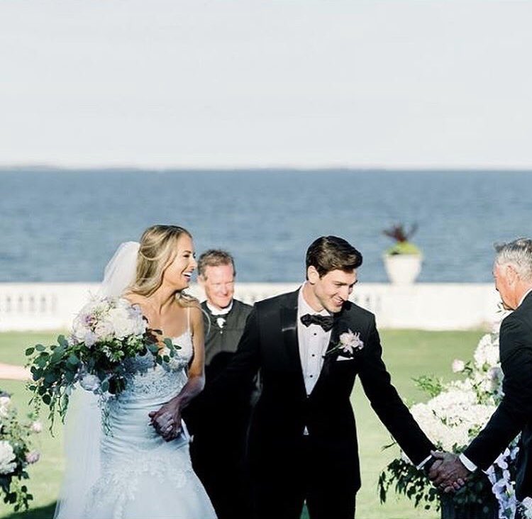 .@jayson_megna might as well have been walking the runway when he walked down the aisle at his wedding. Congrats! 👔🔥