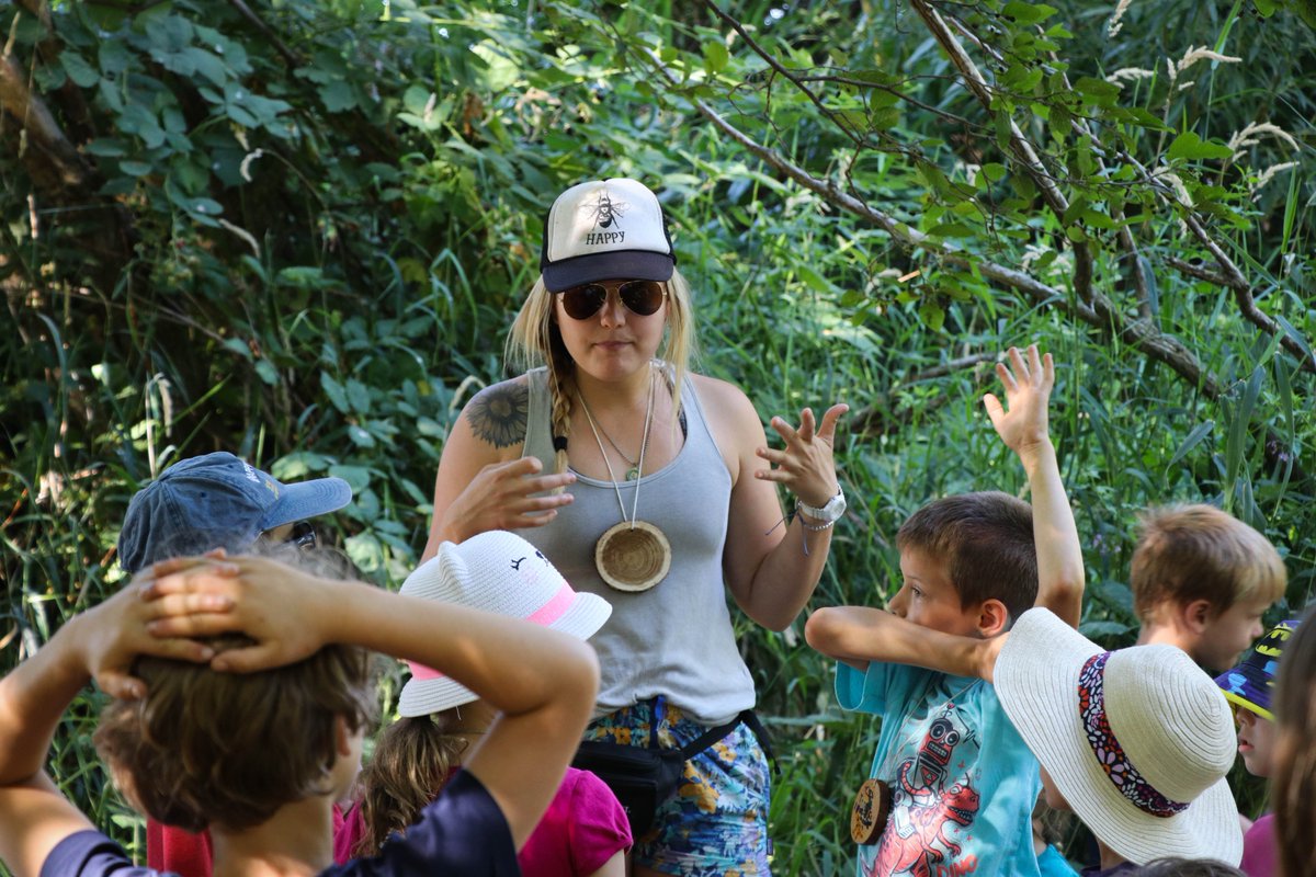 Hot weather isn’t too bad when there’s a creek to play in! Our Nature Kids has a great time exploring the beautiful Welcome Table Farm and learning all about the animals that call it home. We can’t wait for more next week!
