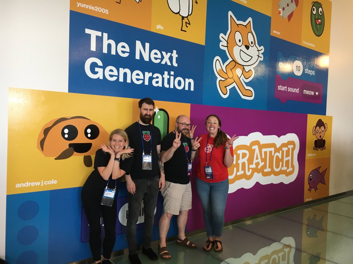 Raspberry_Pi's tweet image. Keep an eye out for these delightful members of our team at #ScratchMIT2018: