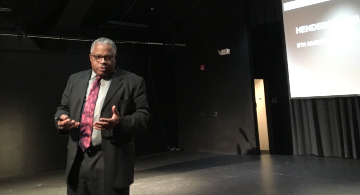thecharpost's tweet photo. “90 percent of black homicide victims were killed by black men. 83 percent of white homicide victims were killed by white perpetrators.” #BLMCLT speaker Henderson Hill  @PostFDN https://t.co/A4kiDSTo0w