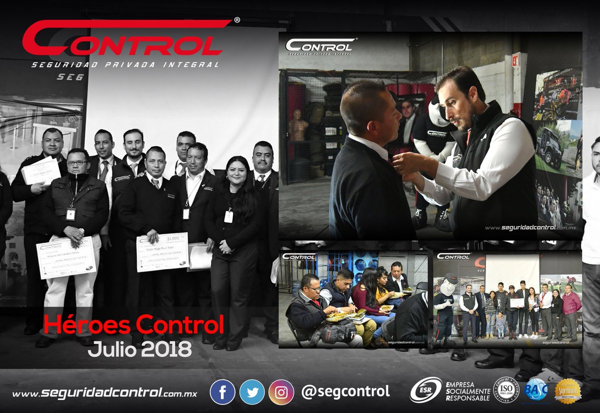 segcontrol's tweet image. En Control reconocemos el esfuerzo y dedicación de nuestros colaboradores. Felicitamos a nuestros compañeros que fueron reconocidos como Héroes Control. ¡Gracias por poner en alto el nombre de Control! #HéroesControl #YoSoyControl