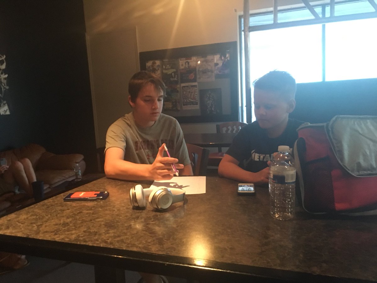 Two of our students, Patrick and Connor, were working on a song map for Houses of the Holy in between songs!