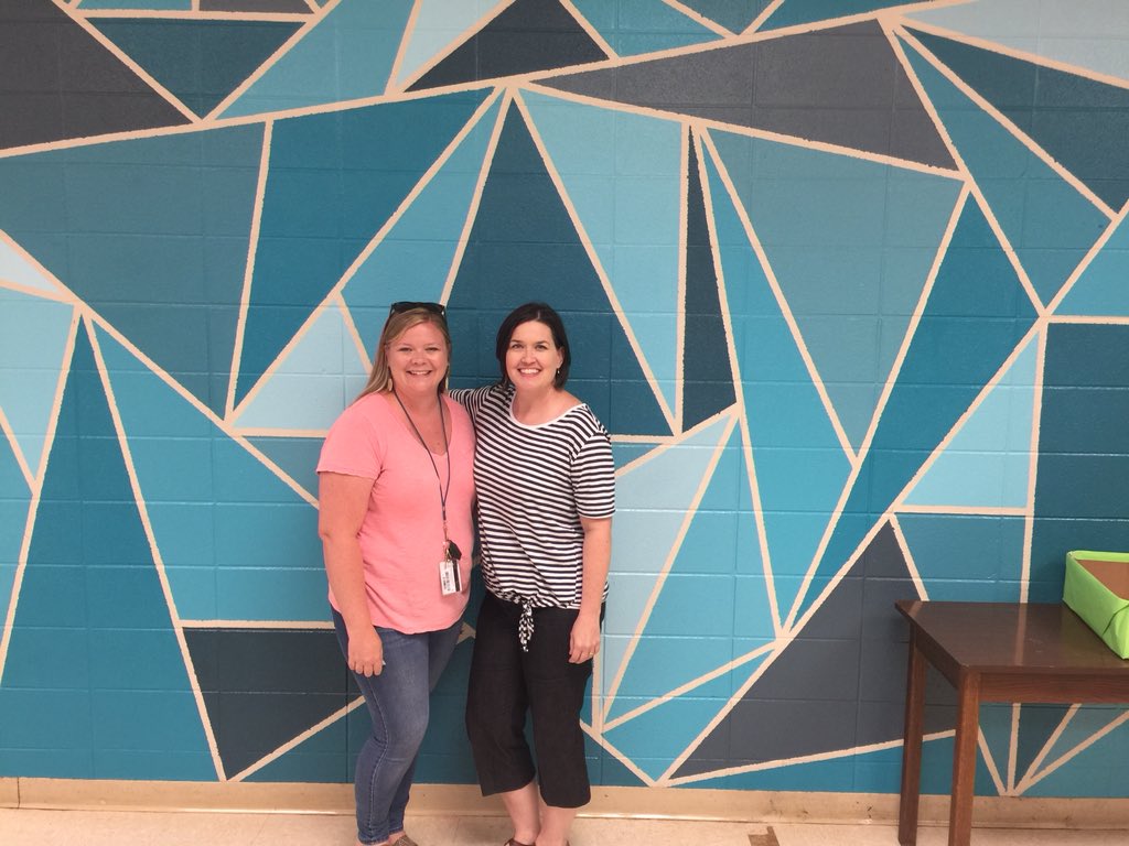 I’m loving Mrs. Bagwell’s “wall of teals” that she created for her classroom.  #dmslearn #mcslearn