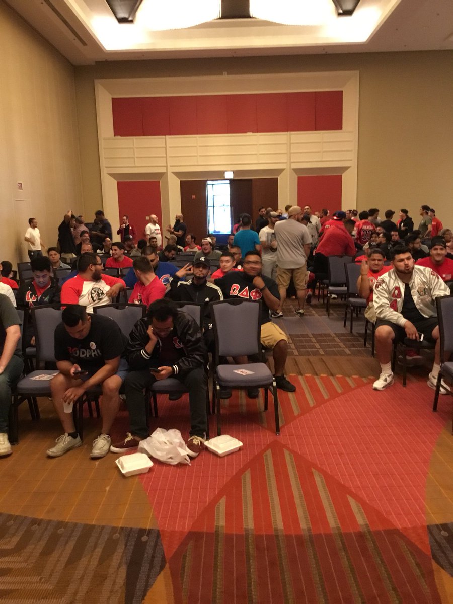 ODPhi's tweet photo. Opening ceremonies underway in the Grand Ballroom. #ODPHINLI2018 https://t.co/oRNqam6v5l
