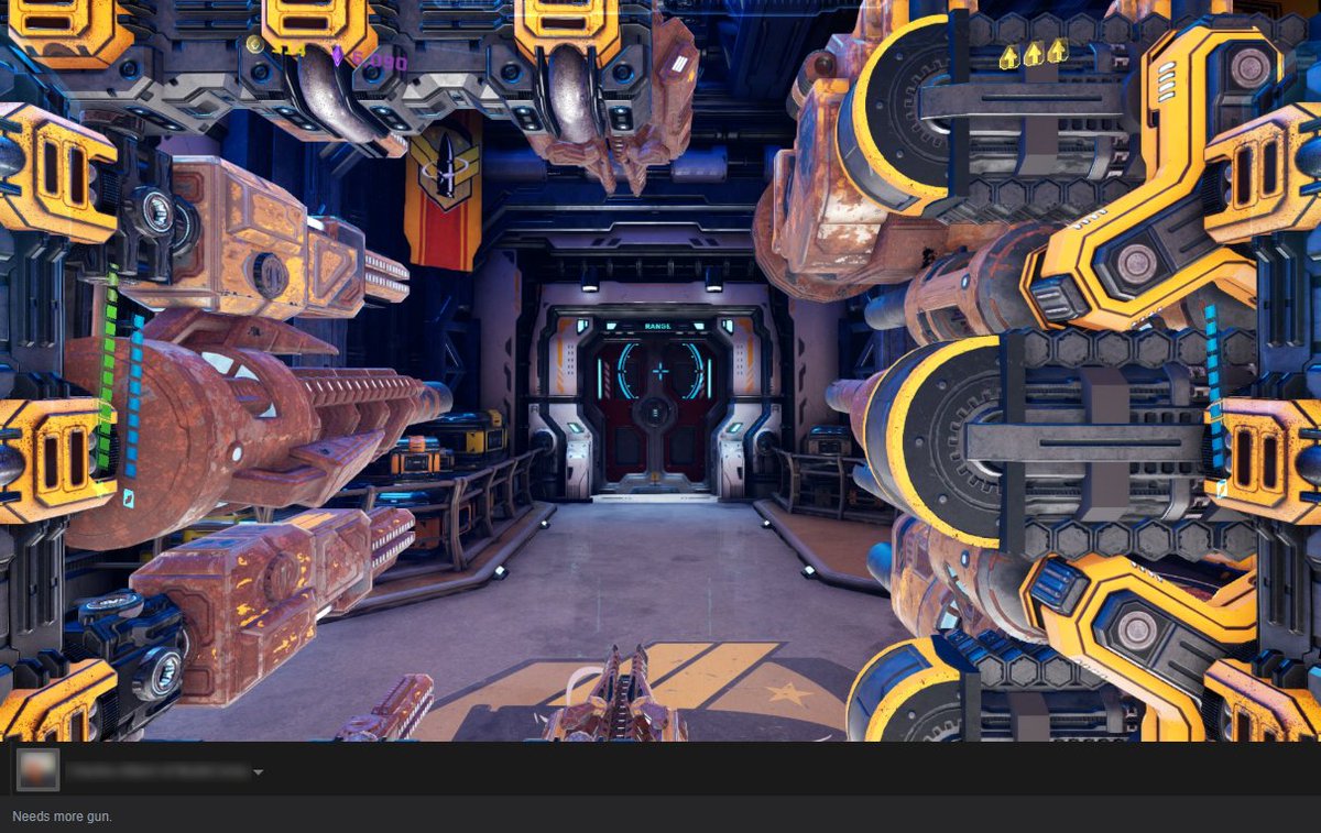 Mothergunship Put On Your Creative Hats For The Mothergunship Sandbox Mode Make Outlandish Guns Like These Players And Share What You Ve Made In The Last Few Days Indiedev Gamedev Fps