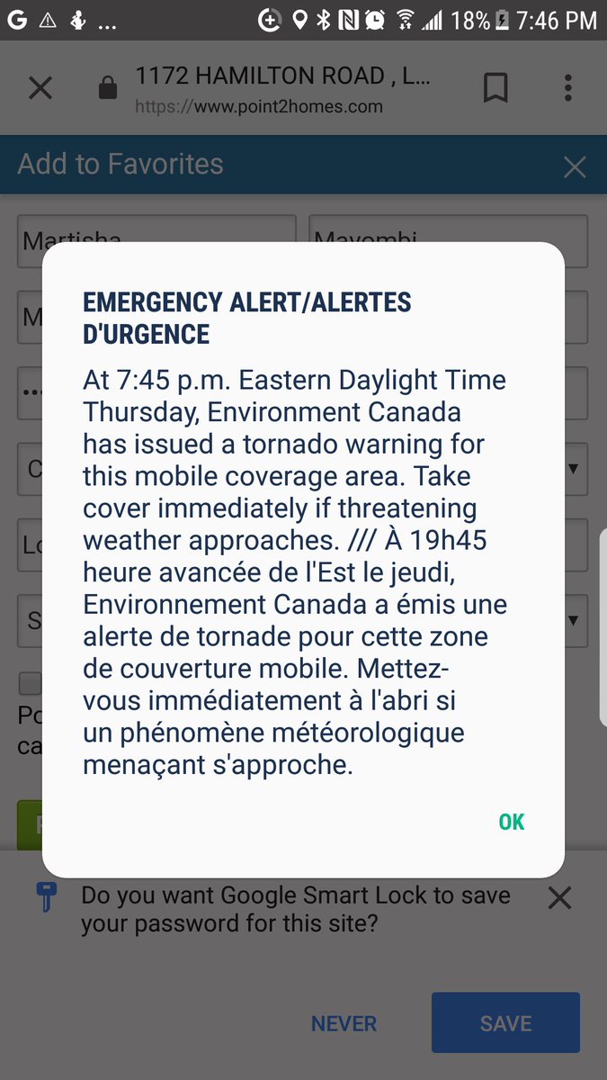TishaSmilez's tweet photo. @weathernetwork It was a 10 minute warning? 🤔 okay... https://t.co/MWpaYUyLfy
