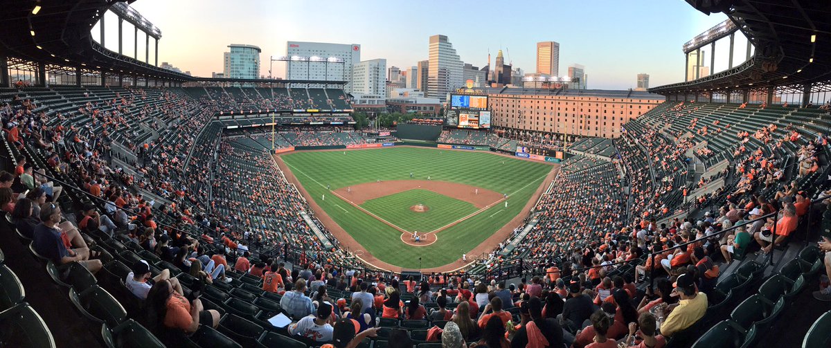 jonridinger's tweet photo. Hello from Baltimore! @orioles @MLBcathedrals #baseball @MLB #BallparkBucketList https://t.co/TYP7FfBKnA