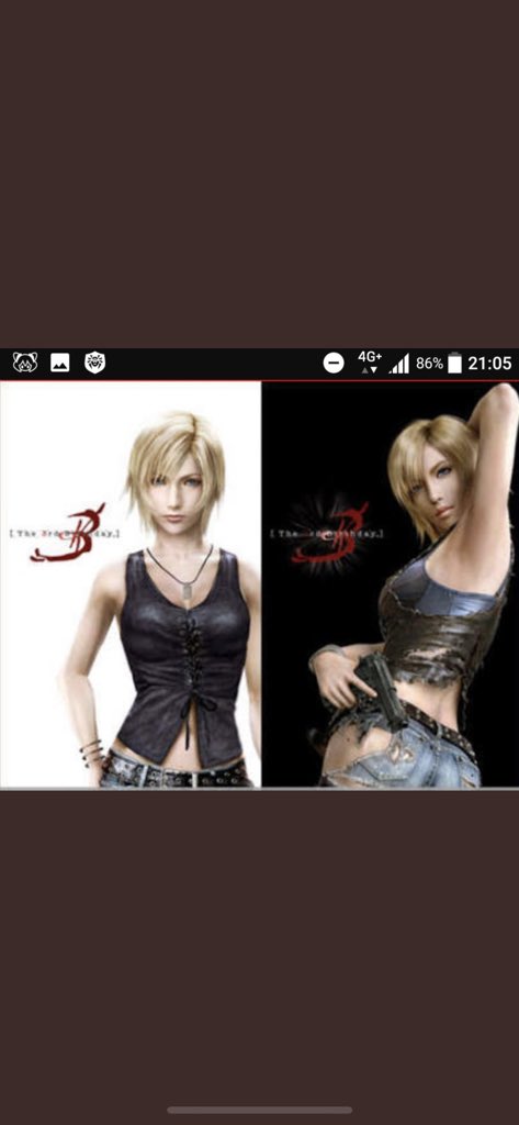 ① PS parasite eve1.2 PSP The thaad birthday のゲームの主人公アヤ