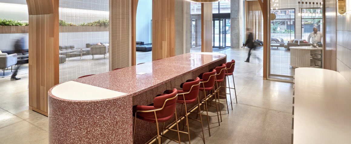 TerrazzoMarble's tweet photo. We’re lovin’ it! 🍟
.
.
Well how can you not love that new precast terrazzo bar in the @McDonalds Chicago Headquarters! #precast #precastterrazzo #terroxy #terrazzo
.
.
#terrazzocontractor: #MenconiTerrazzo
#architect + #interiordesigner : @o_plus_a #interiordesign https://t.co/xxz837KfBa