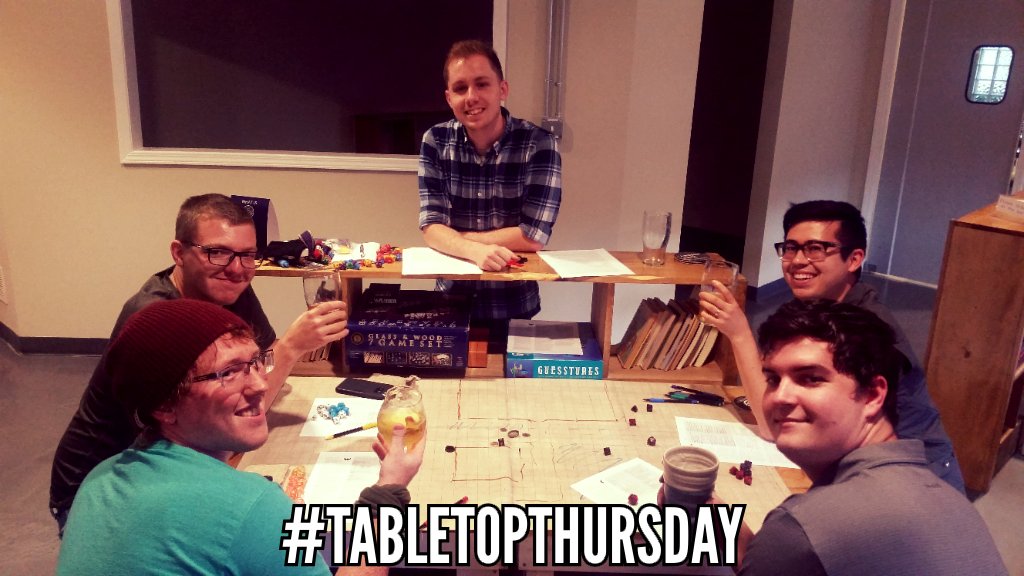bnbmassave's tweet photo. Doesn't every Dungeon Delve begin with a cold grog at the local inn? π»
Join some of our favourites, Jim + Ty, for #TabletopThursday at #bnbmassave for some D&D, MtG or whatever tabletop #rpg you want!
.
.
.
.
.
#booksnbrews #dungeondelve #defydanger #drinklocal #nat20 #MugClub https://t.co/4dZPJNlqMI