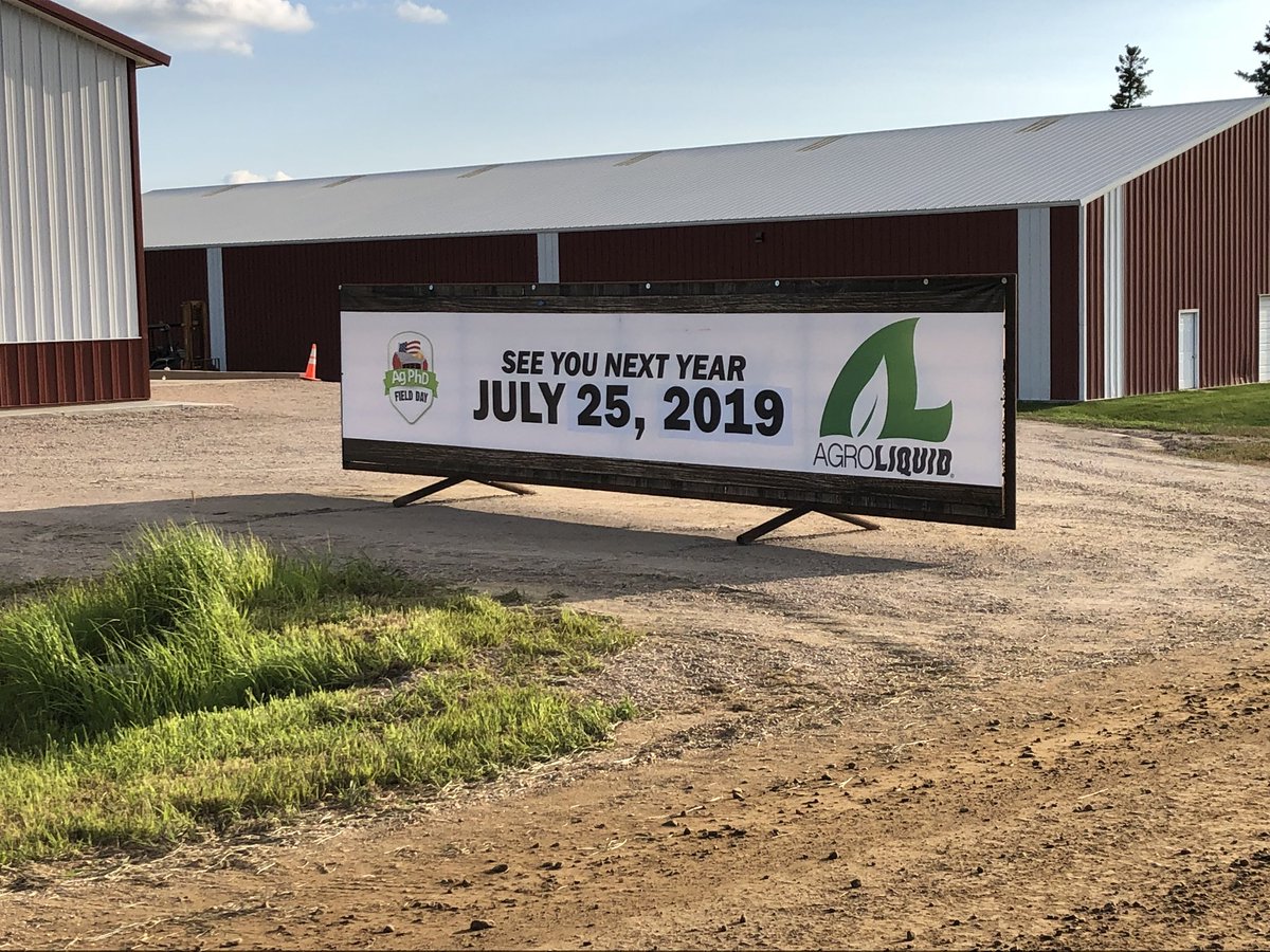AgPhDFieldDay's tweet photo. Thanks for a great day!  See you next year! July 25, 2019 #AgPhDFieldDay https://t.co/pXxQckt9jd