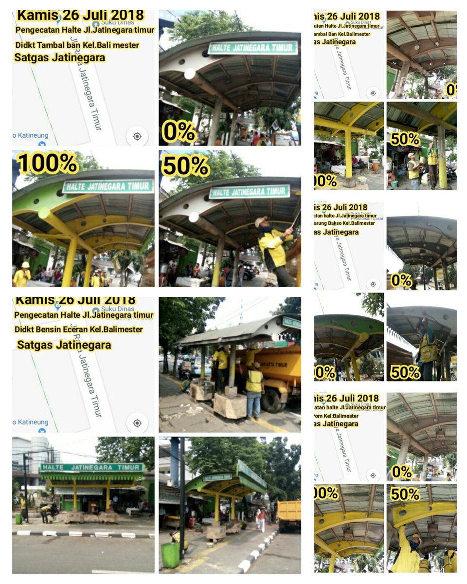 binamargajaktim's tweet photo. Pengecatan halte bus Jl. Jatinegara Timur oleh Satgas Bina Marga Kec Jatinegara
#pasukankuning #haltebus #jakartatimur #pedulijakarta
@BinaMargaDKI @DKIJakarta @SubanppekoJT @WalikotaJaktim @kominfotikjt @BeritaJakarta @media_jaya https://t.co/ahz3S0aHHI