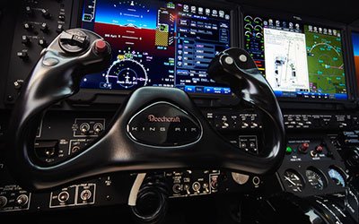 Beechcraft's tweet image. Performance. Comfort. Ultimate flight deck control: The King Air C90GTx opens up a whole new world of flying. #kingairnation #kingair #avgeek