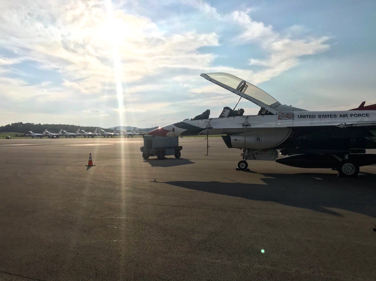 Thunderbird 8 (@afthunderbird08) on Twitter photo We have arrived in Latrobe for this weekend’s Air Show. We are closing out a 3-stop trip and the weather looks promising for a great weekend here in Pennsylvania!
#AFThunderbirds <a href="/lbeairshow/">Westmoreland County Airshow</a> We have arrived in Latrobe for this weekend’s Air Show. We are closing out a 3-stop trip and the weather looks promising for a great weekend here in Pennsylvania!
#AFThunderbirds <a href="/lbeairshow/">Westmoreland County Airshow</a>