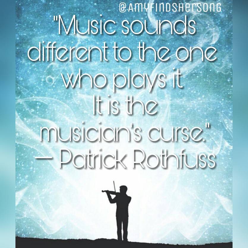 AmyFindsHerSong's tweet photo. “Music sounds different to the one who plays it. It is the musician’s curse.” ― Patrick Rothfuss

 @AmyFindsHerSong 

#art #inspirational #learning #michigan #michiganmusician #puremichigan #music #quote #vocals #voice #voicelessons #musician #singing #picsart #teacher #sing https://t.co/rnKWEa8gAE