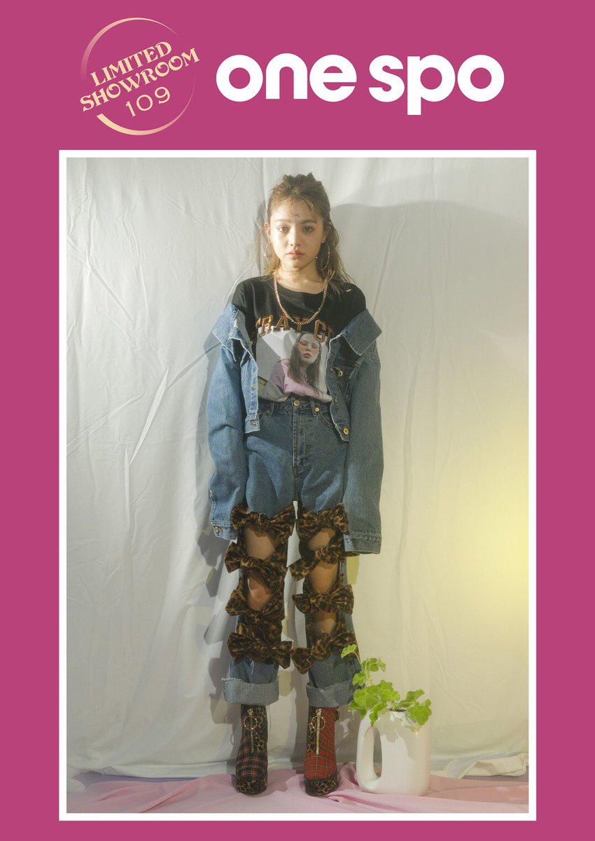 One Spo渋谷109 Onespo News 109限定アイテム 2型が 本日から10日間限定 7 27 8 5 店頭予約販売を行なっております レオパードリボンデニムジャケット 00 Tax レオパードリボンデニムパンツ 8 900 Tax 確実にgetして