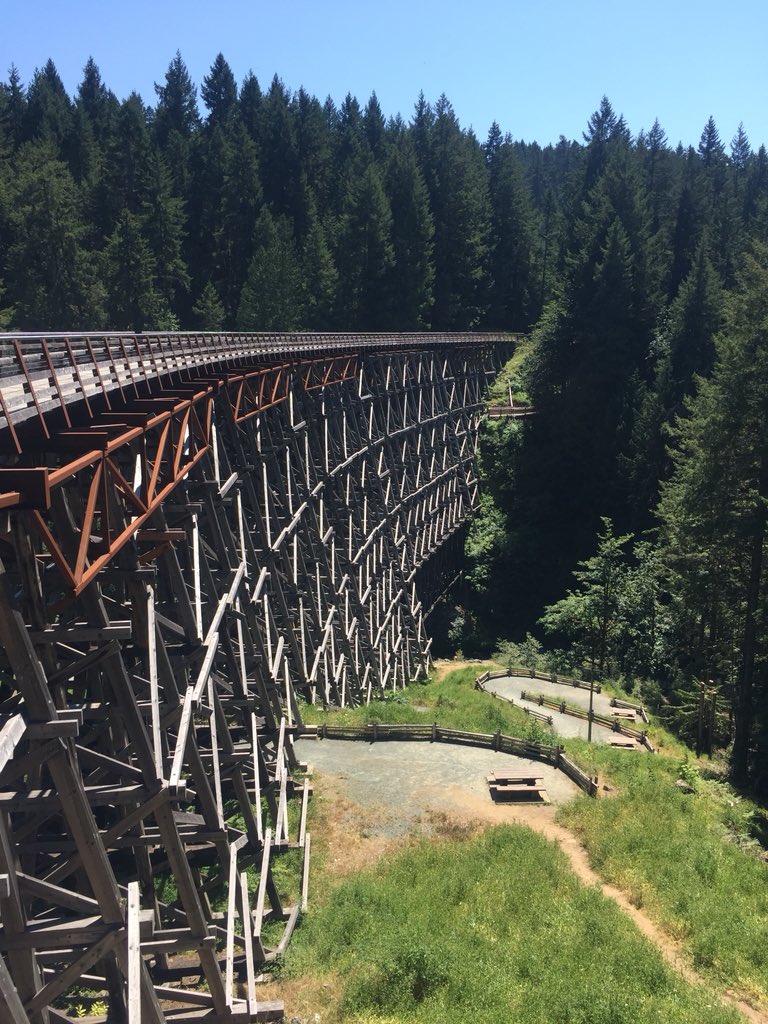 MCSSportOxford's tweet photo. Busy day of training, hike to Kinsol Trestle and ice hockey debuts for many of the tour party! 🏒 https://t.co/b7ZKvuQ0Dp