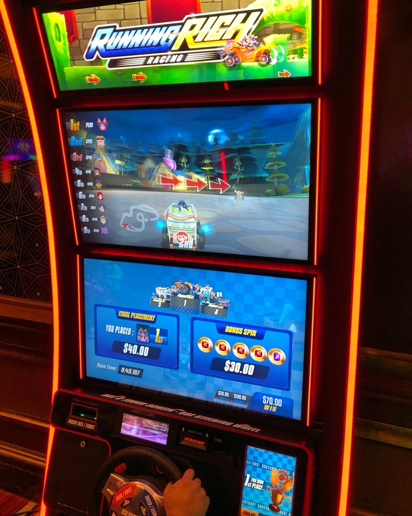 CompInteractive's tweet image. Easy money...or not?!? Only one way to find out!!! Play Running Rich Racing (VIDEO GAME + slot machine) ONLY at @phvegas, @thedlasvegas and @venetianvegas...did we mention you can WIN up to $2000!?! 🎰🚗🚙💨🏁🏆💵 #LasVegas #VegasBorn #DTLV