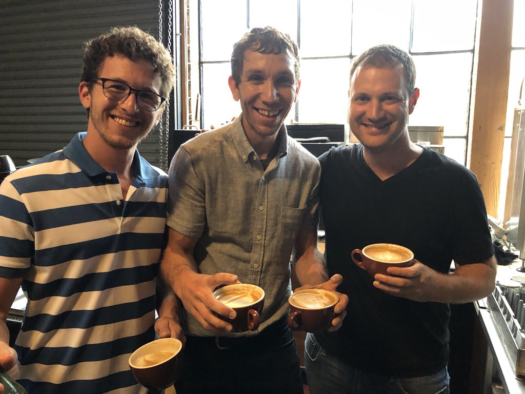 nadavwiz's tweet photo. Amazing #baristaschool with the one and only @fourBrett (and @slmosl) at #fourbarrel
Finally, the world makes sense ☕️ https://t.co/pihzx9YqDx