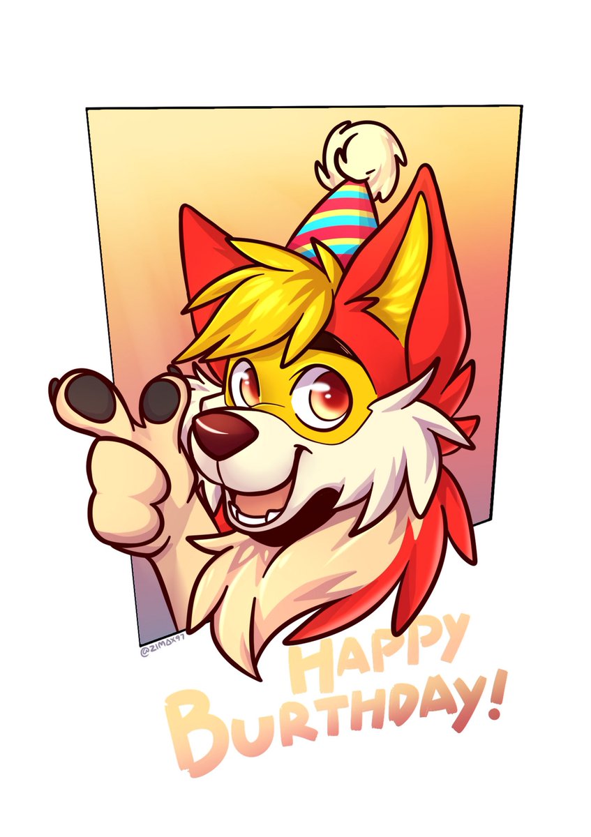 Just some random BURTHDAY pic for <a href="/shy_matsi/">ShyMatsi</a> !!🎂🎂
Hope you like it!😋
#furryfandom #furryart #Furries