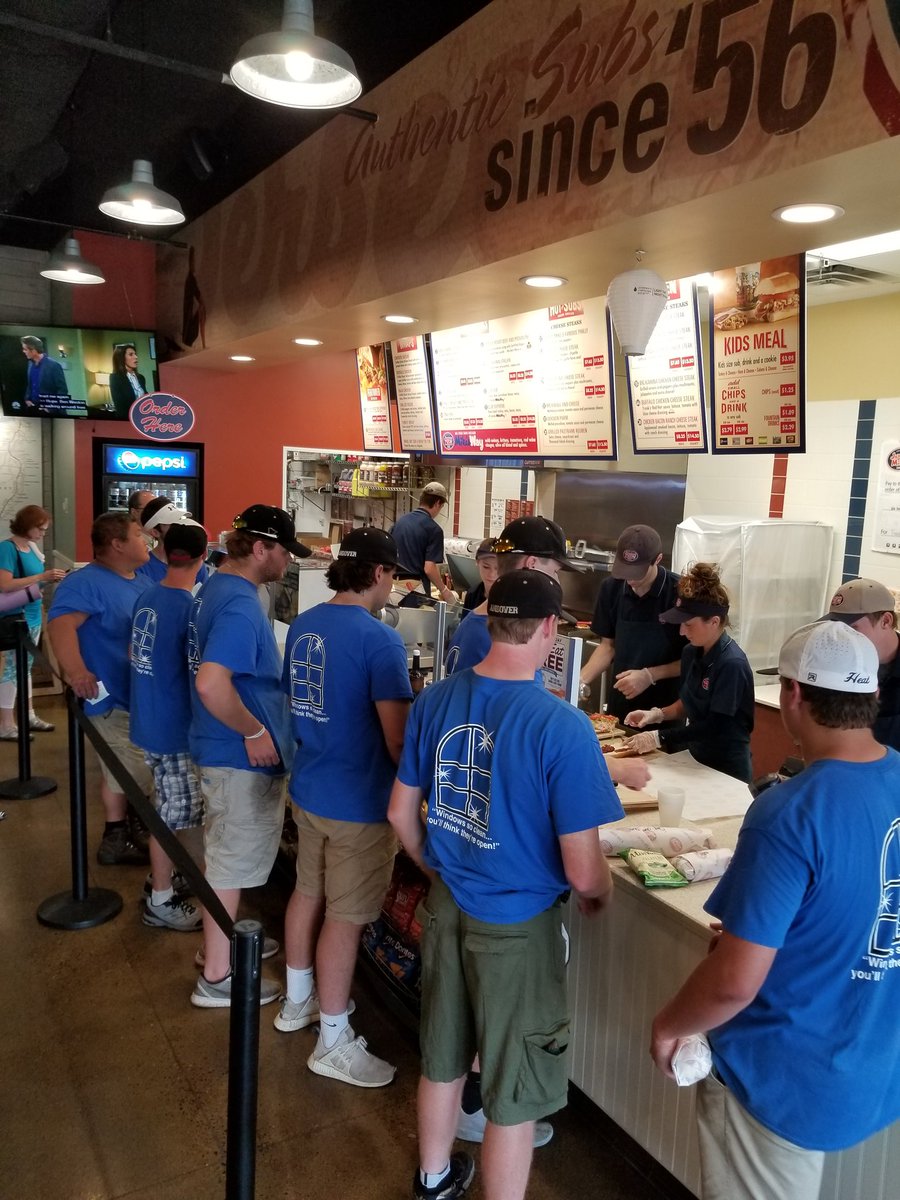 mybrightview's tweet photo. Thanks for lunch '42'
We enjoyed our Jersey Mikes https://t.co/mS0bYyXc9S