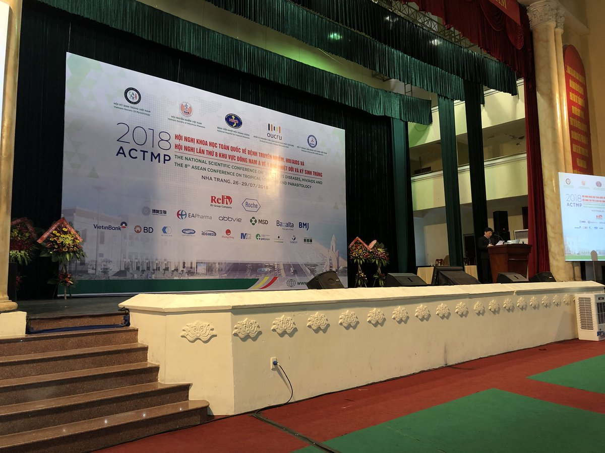 hrogier's tweet photo. The VN National infectious Diseases Meeting with the ASEAN tropical medicine and parasitology conference starting in Nha Trang #actmp2018 https://t.co/pciU6T156h