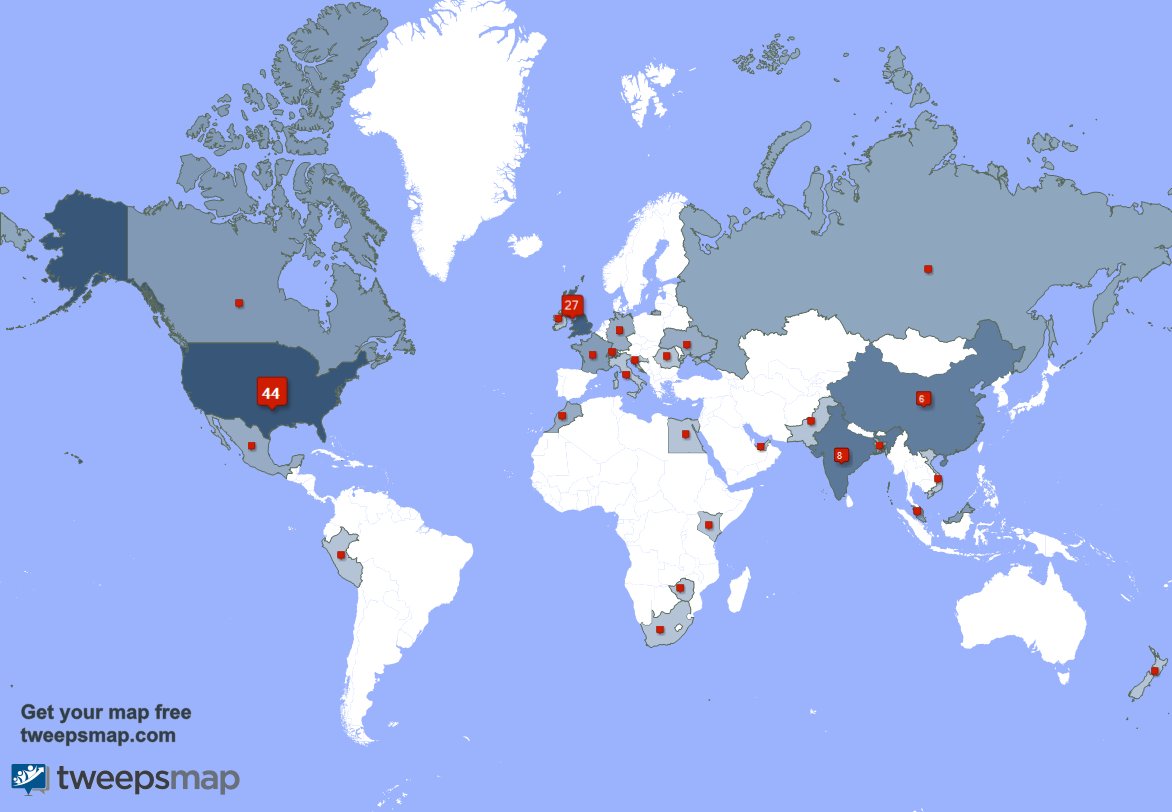 therealmasterv's tweet image. I have 3 new followers from USA 🇺🇸, and more last week. See tweepsmap.com/!therealmasterv