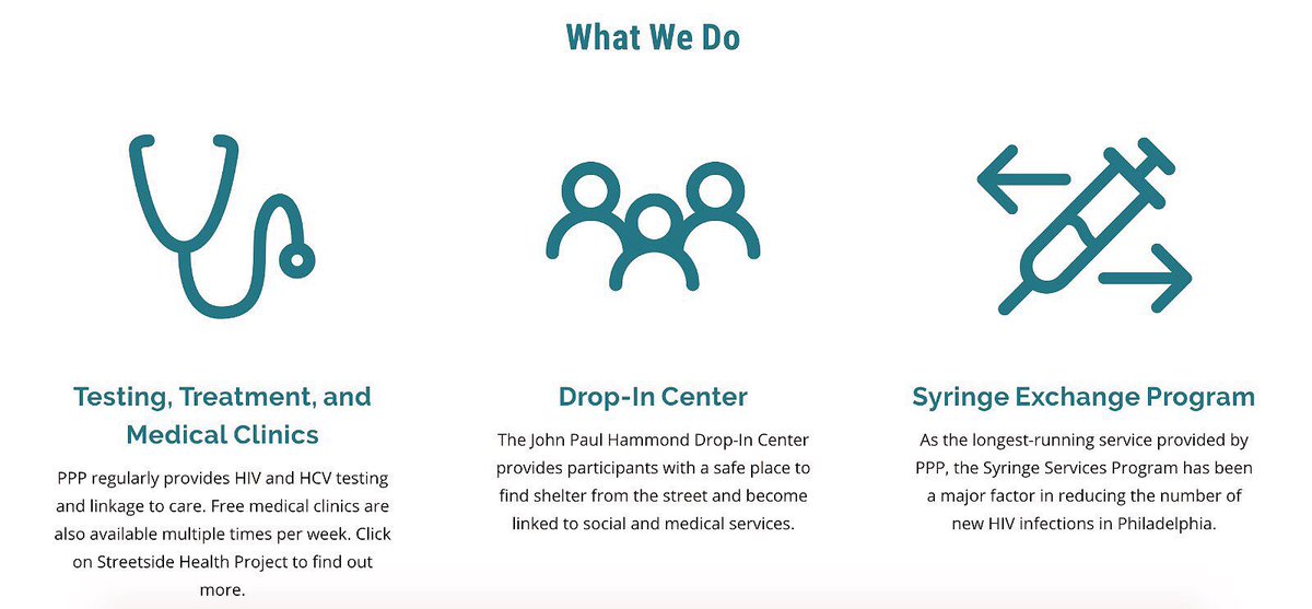 RishaSheni's tweet photo. Learned a lot this week shadowing at Kensington’s @PreventionPP, a harm reduction organization and free clinic @LDISUMR @CPHIatUPenn 

Learn more about their important work that serves the Philadelphia community at https://t.co/5zgZvFrXmx https://t.co/gRgj1R26nx