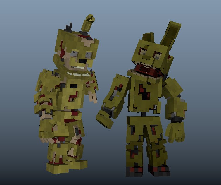 Just finished my FNAF 3 springtrap rig! 