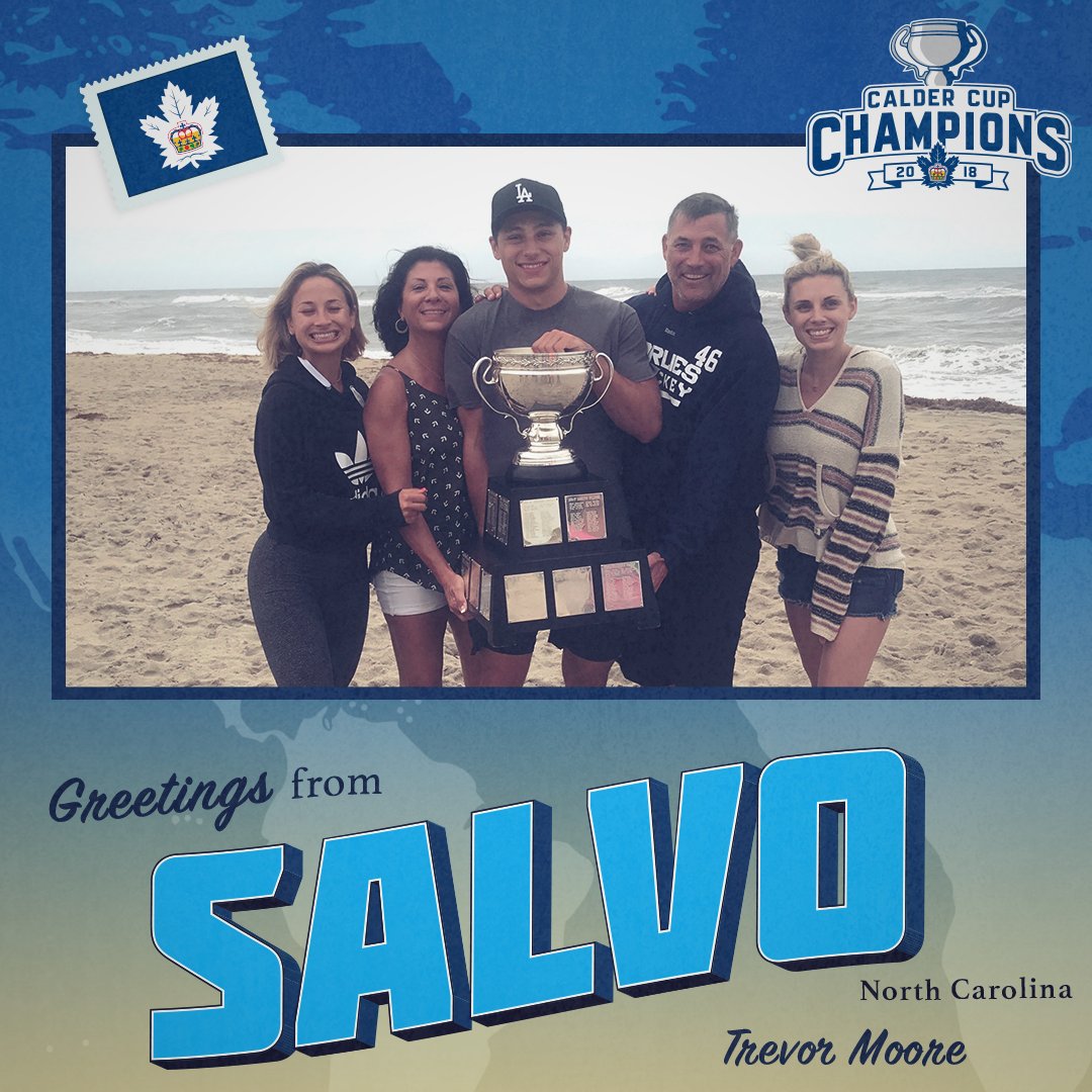 TorontoMarlies's tweet photo. Sand, surf and celebrations in Salvo as Trevor Moore keeps the #CalderCup tour going.

#MarliesLive https://t.co/WkoALJ3dL6