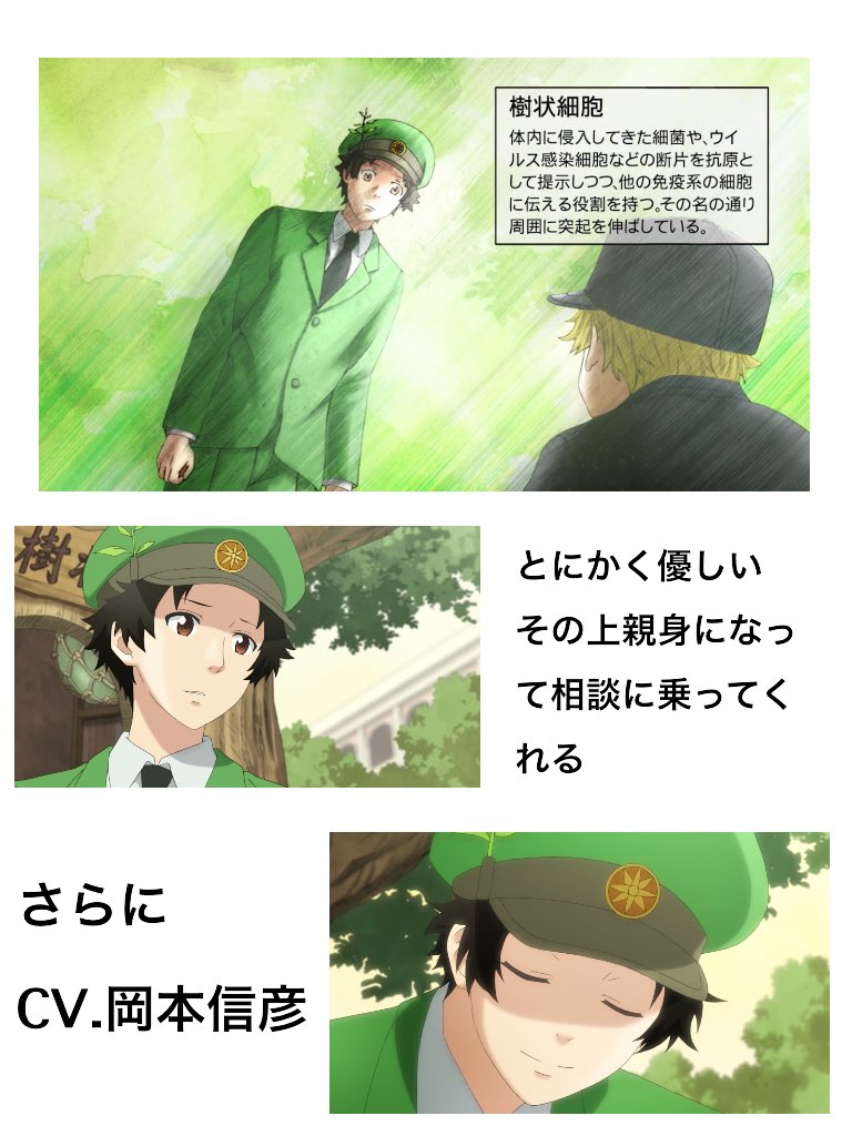 かしわ 話題のはたらく細胞の樹状細胞を知って欲しくて作ってしまった