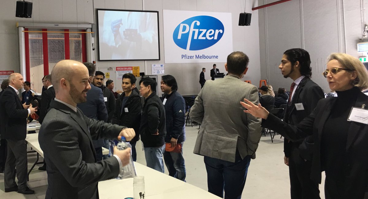 MMIC_Melb's tweet photo. #Auto2Pharma getting underway at #Pfizer Melbourne. https://t.co/own7sHLCUj https://t.co/UaQ58U3DJe