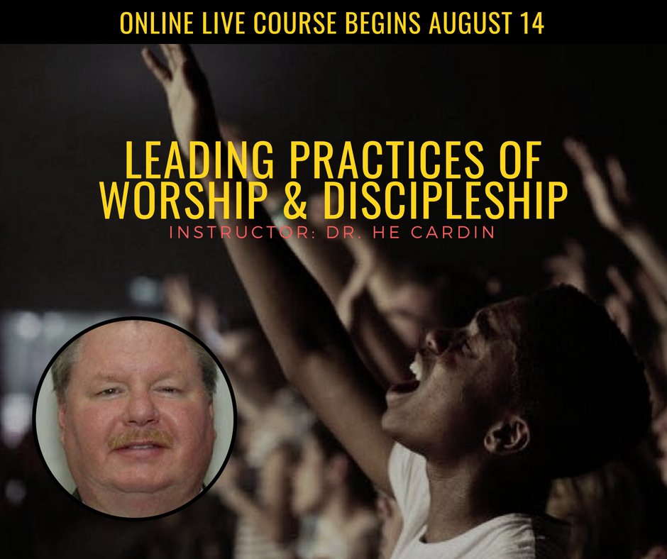 cogopamd's tweet photo. There's time to join us for "Leading Practices of Worship and Discipleship," the 3-credit-hour LIVE online certificate level course taught by Dr. HE Cardin! The course will meet on Tuesdays at 8 PM (EST) starting August 14. To register, email amd@cogop.org or call (423) 559-5331! https://t.co/w5ojR0VSXE