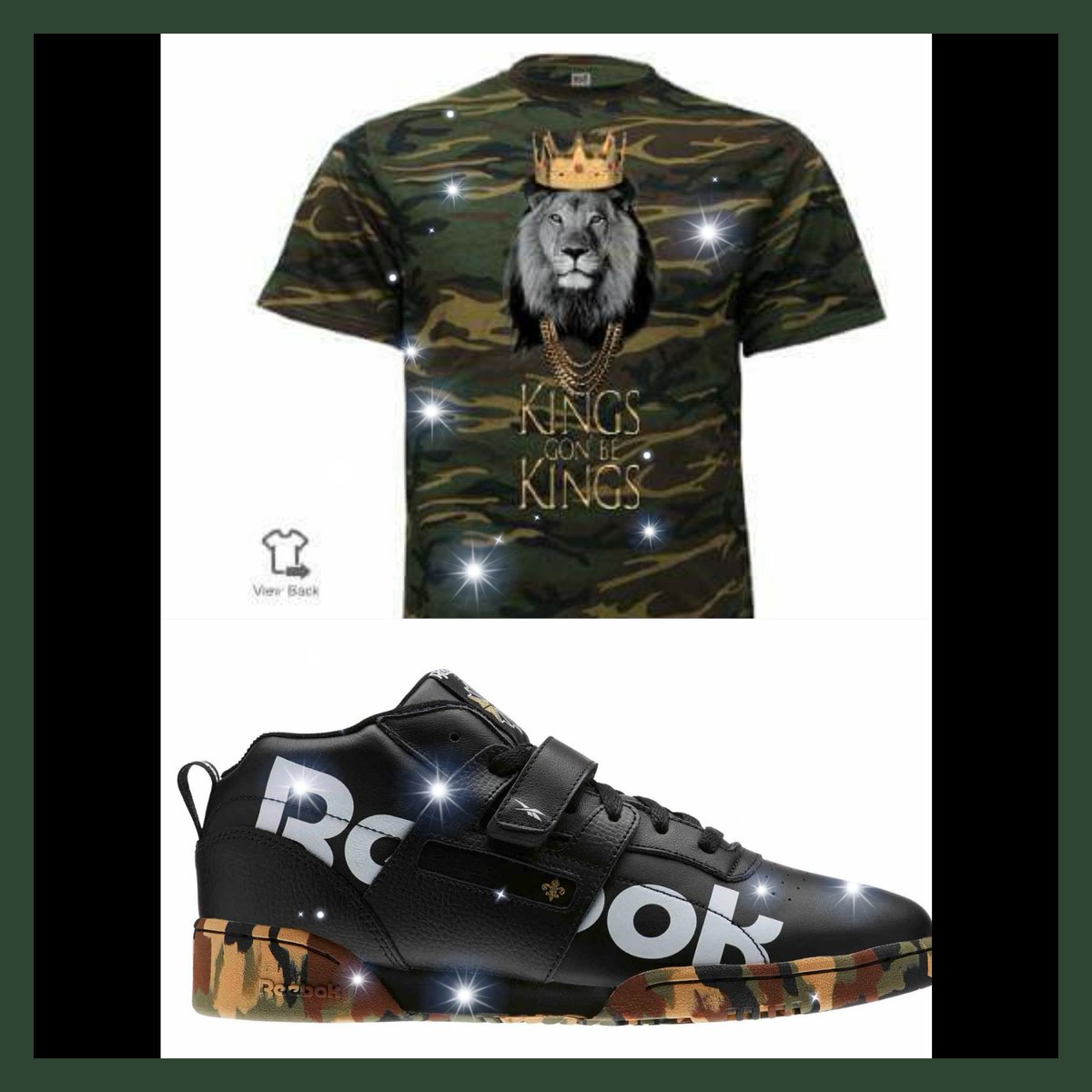 Prince_of_Houma's tweet image. FELLAS... Check Out the ALL NEW Limited Edition #KingsGonBeKingsApparel | #CamoEdition | FRESH to ROCK with the ALL NEW classic REEBOK camo/soldier shoe designed with elements of the CITY of NOLA specific callouts | #KGBK™️ | MADE &amp;amp; FIT for a #KING 👑👑👑👑 | Taking Orders!!!