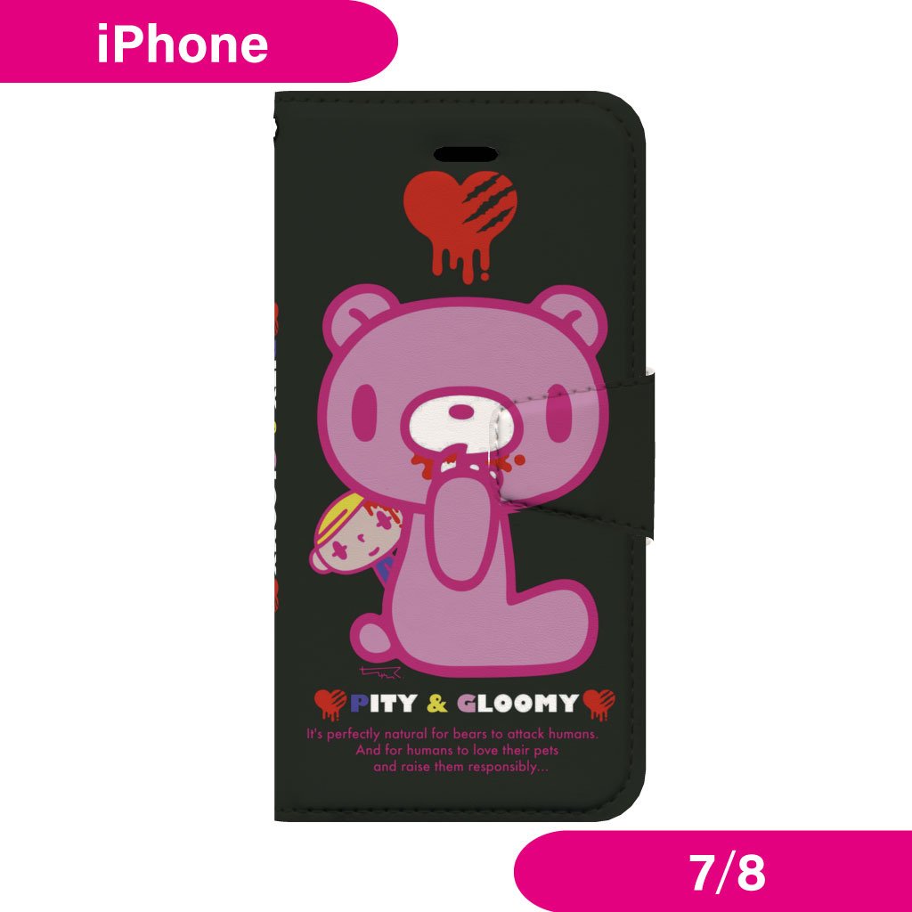 PICK UP】グル〜ミ〜 手帳型 【PITY&GLOOMY】 いたずらぐまのグル〜ミ