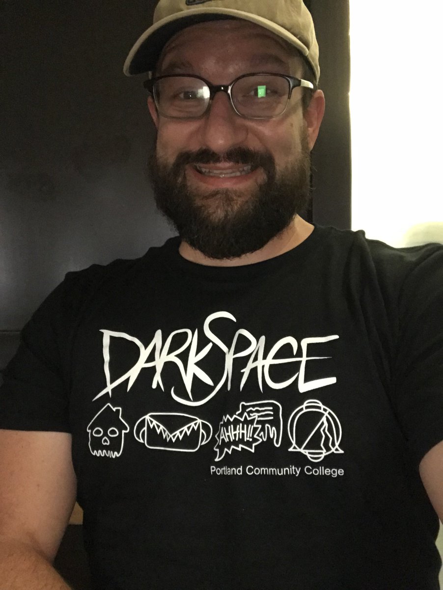 Gotta be the best conference swag I’ve ever received! Straight outta Portland, the most metal learning platform interface ever, Darkspace! 😂Thank you @freednog! #D2LFusion pcc.edu/online/2018/04…